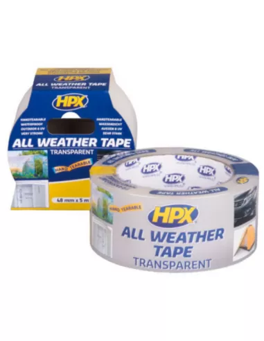 Hpx All Weather Tape Transparant 48mm x 25m